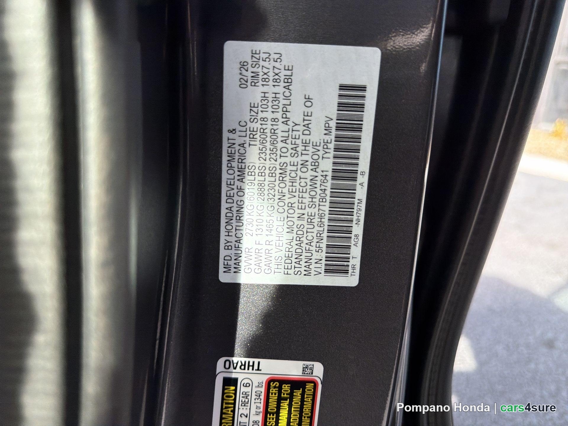 2026 HONDA Odyssey EX-L - Photo 6