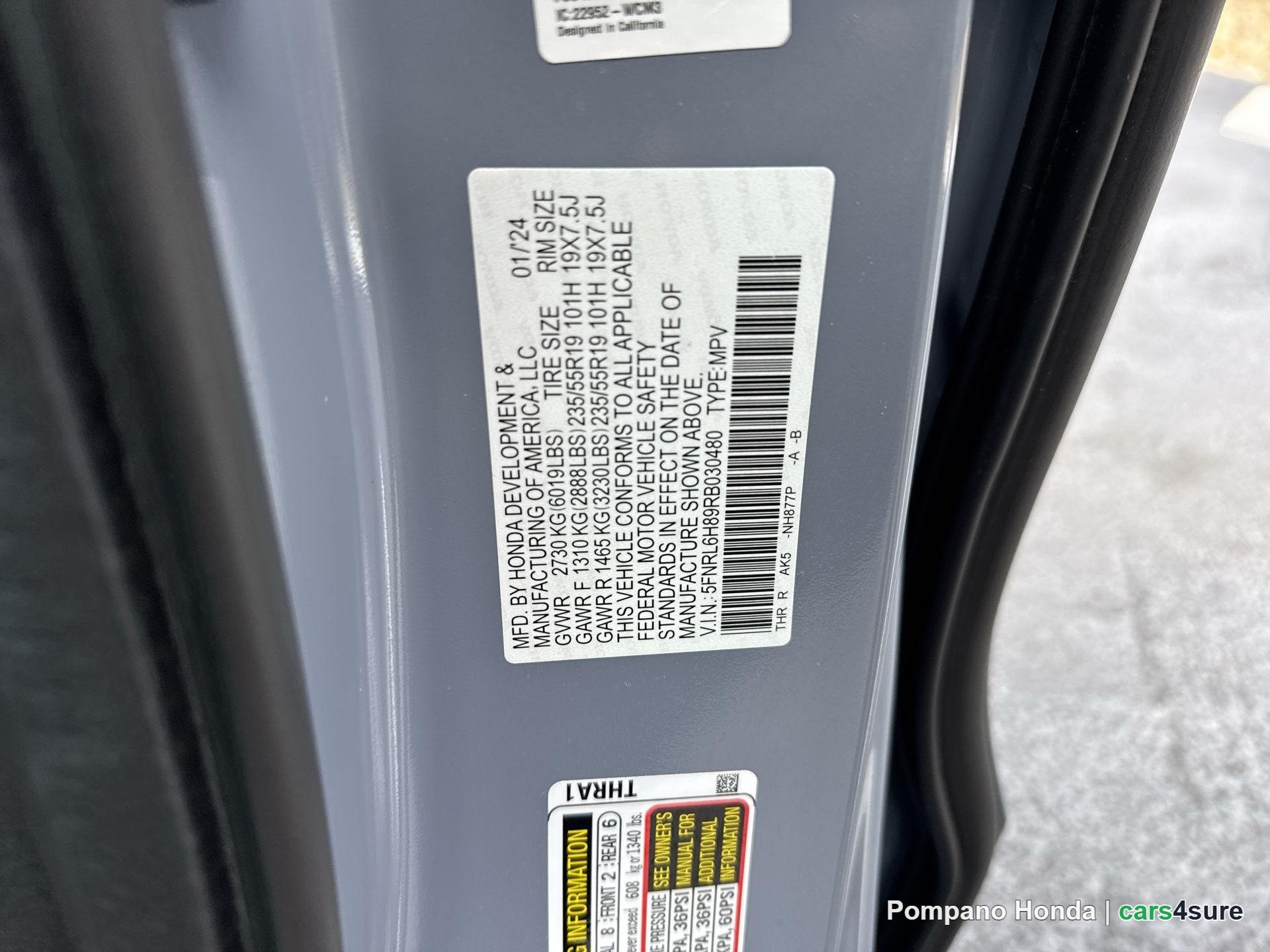 2024 HONDA Odyssey Touring - Photo 3