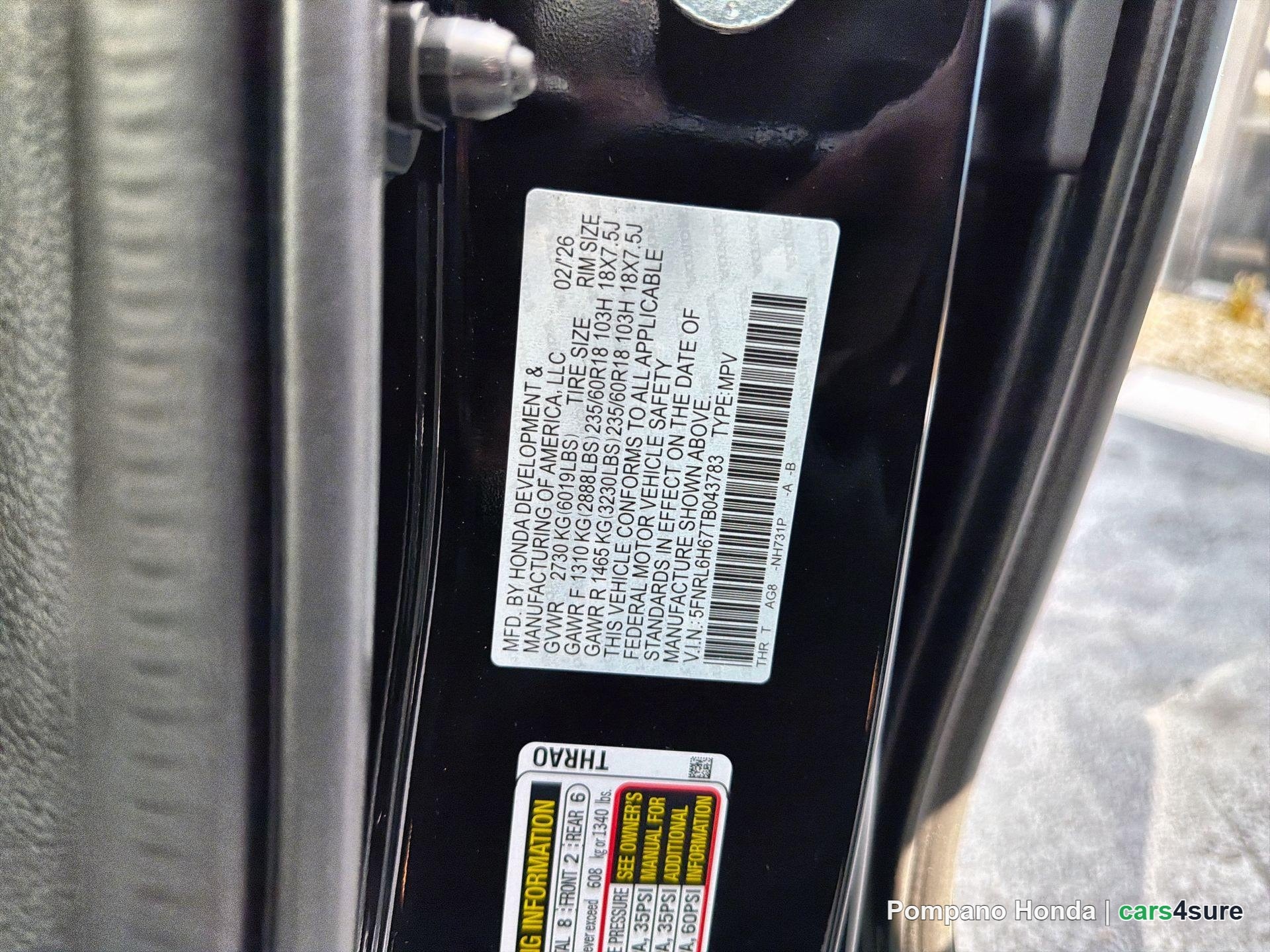 2026 HONDA Odyssey EX-L - Photo 7