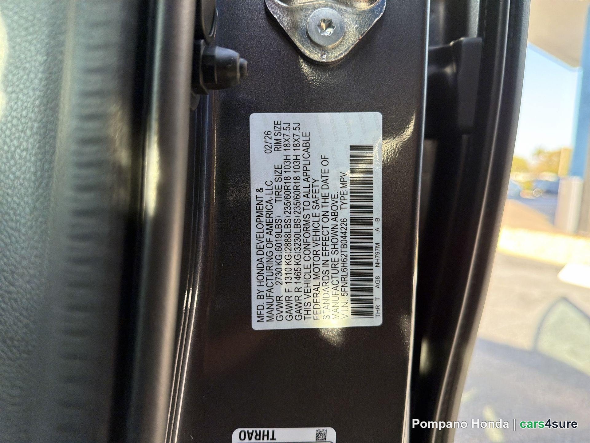 2026 HONDA Odyssey EX-L - Photo 3